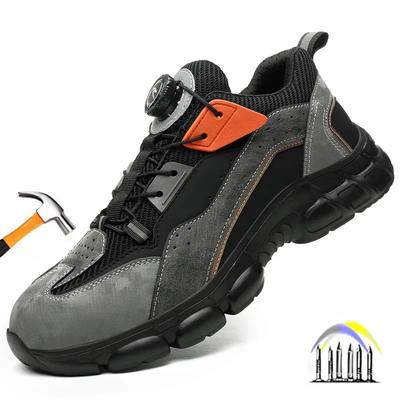 Chaussures de sécurité homme antidérapantes avec bouton rotatif chaussures de travail anti-perforation avec embout protecteur bottes de travail 47 baskets de sécurité 48