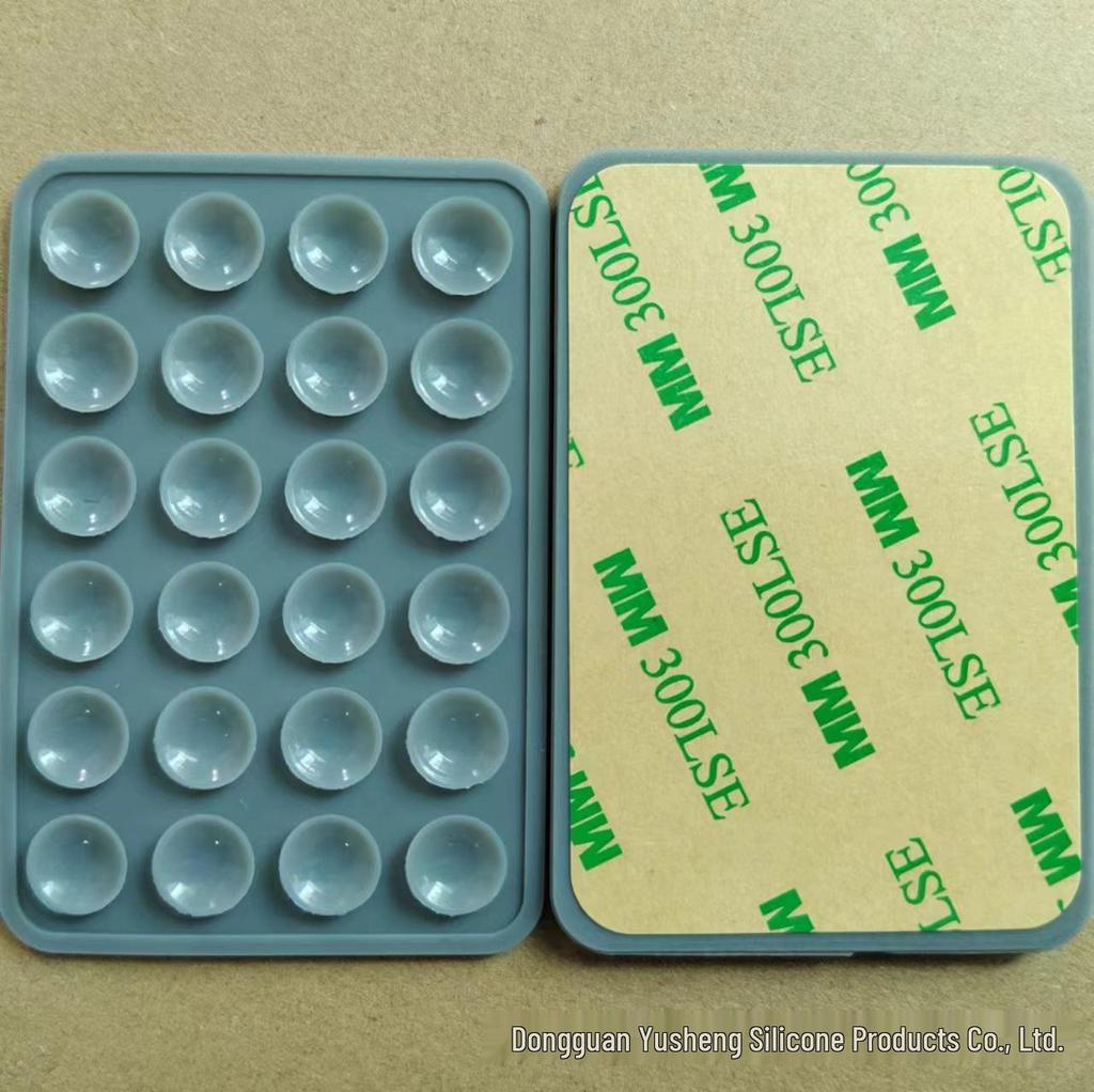 Square 24-Hole Thickened Silicone Phone Holder Suction Cup Sticker