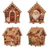 Christmas DIY Building Block Miniature House Decorative Ornament for Tabletop Holiday Display