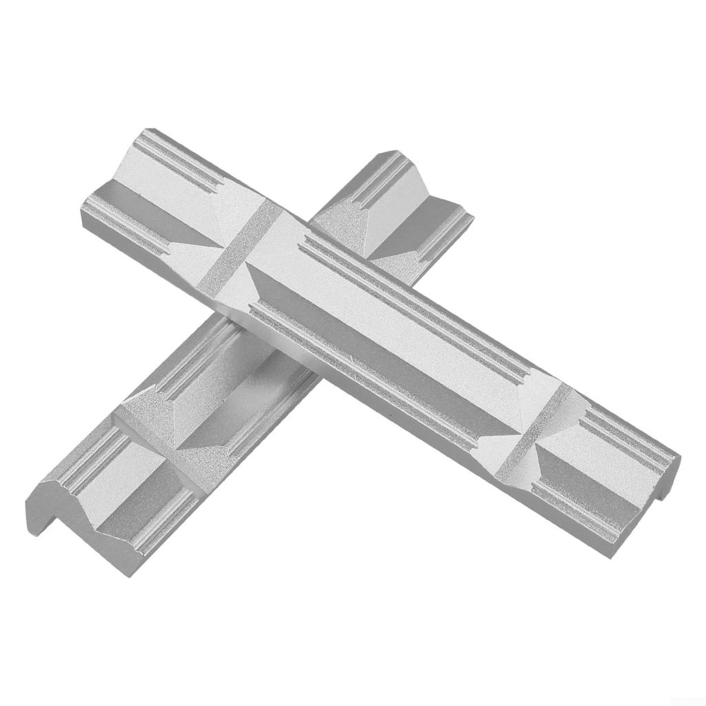 1pair Aluminum Alloy V Type Jaw for CNC Milling Steel Vise Hard Jaw Fixture