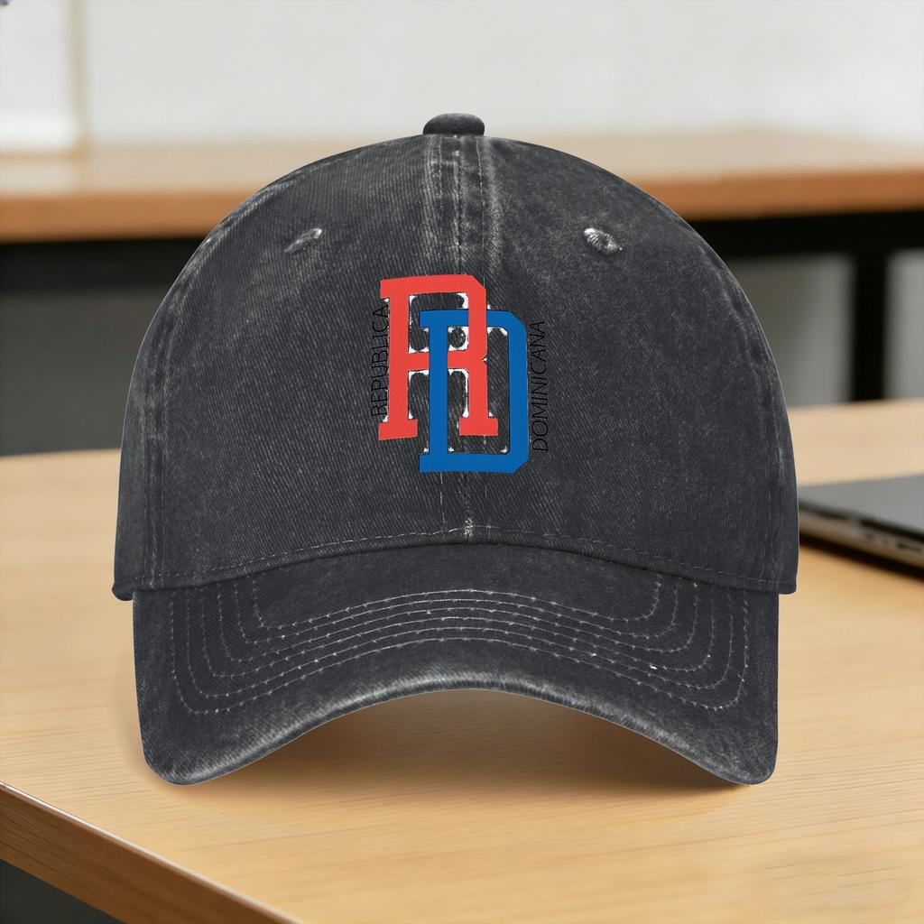 Washed Baseball Cap DRDominican Republic Summer Trucker Hat For UnisexTeens Fashion Outdoor Sport Sun Baseball Caps
