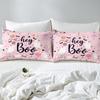 Pink Ghosts Duvet Cover Set Single Size Halloween Theme Bedding Set 2/3pcs Kids Girl Room Decor Gothic Skull Spider Bat Pumpkin