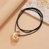 Stylish Thread Pendant Necklace Women Ear Jewelry Fashion Accessory Unique Ear Studs Alloy Texture for Everyday Wear