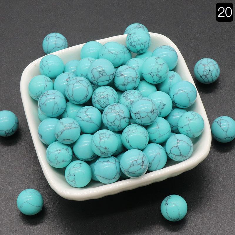 1189-12MM Natural Round Crystal Stone Bead, No Hole, Mini Small Ball for DIY Jewelry and Crafts