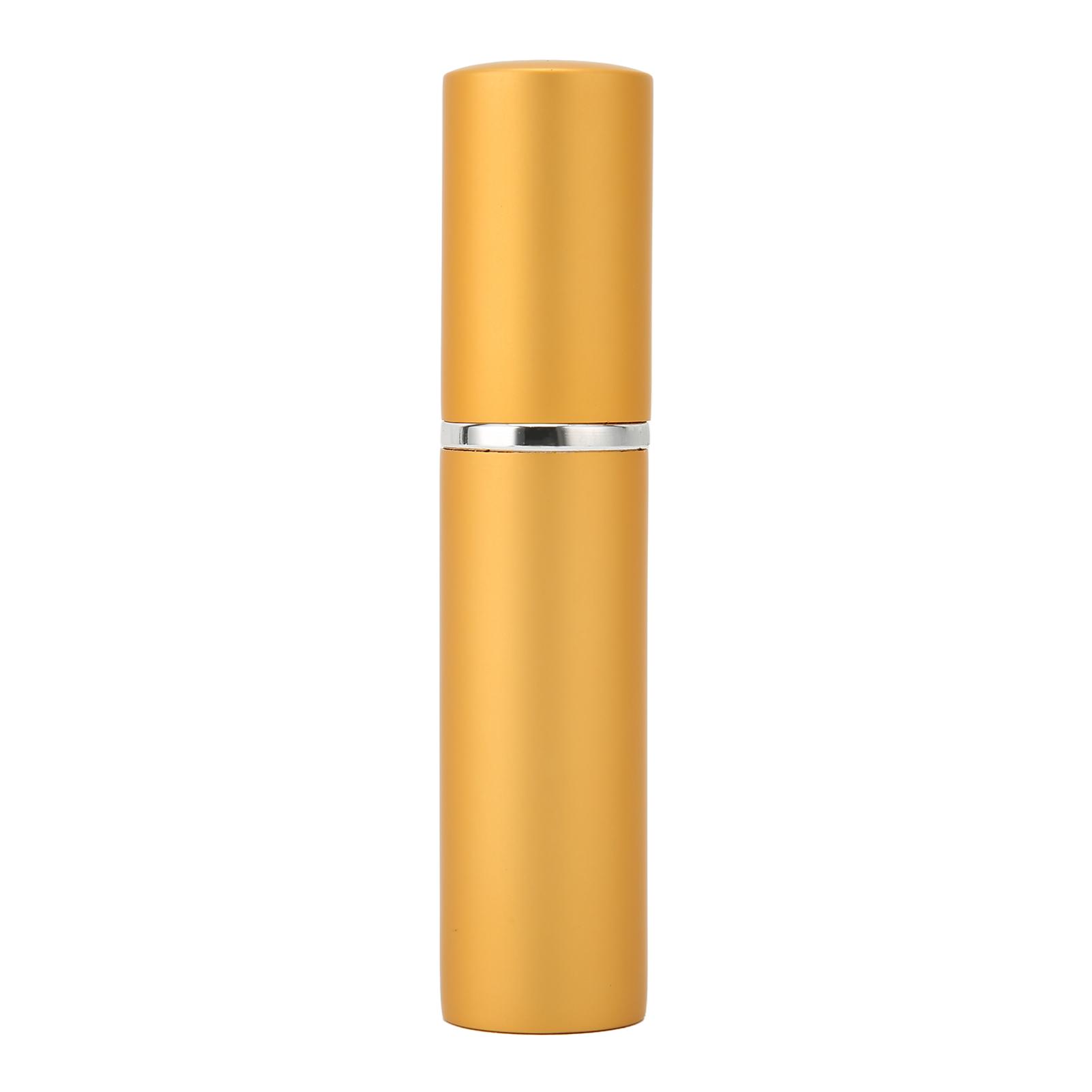 Refillable Perfume Bottle Aluminium Alloy Press On Lkproof Portable Empty Spray Bottle 5ml