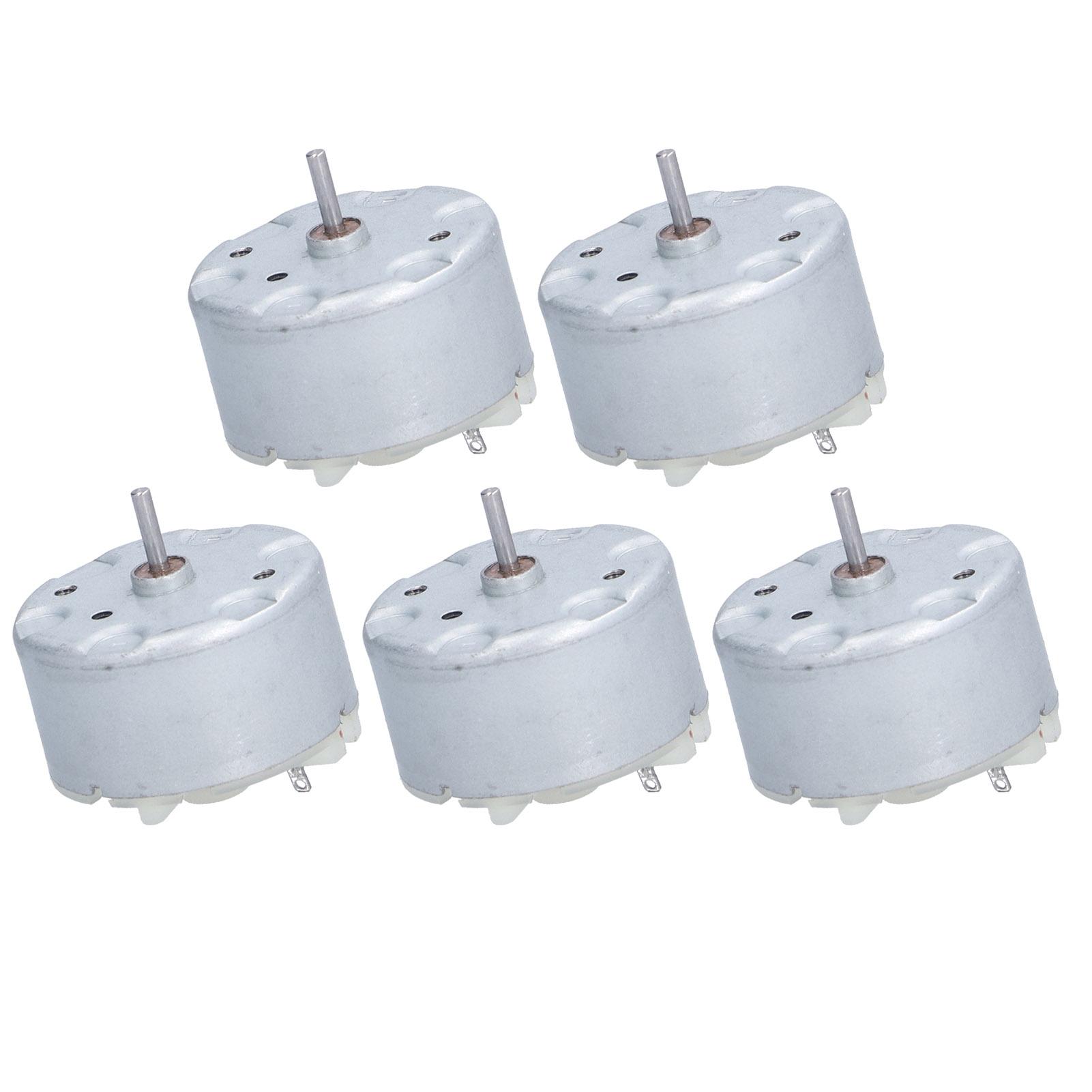 

5Pcs DC Brush Motor Micro Alloy Electrical Tools for Automobile Field 2700rpm 3V RF 500TB
