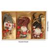 9Pcs Wooden Christmas Tree Hanging Decorations Handmade Elf Gnome Doll Ornaments Xmas Tree Home Holiday Decor