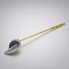 Toilet Flush Handle | Polished Chrome Finish, Tank Lever with Metal Rod,