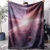 Bright Star in Dark Space Throw Soft Flannel AC Blanket Lightweight Summer Nap Throw Cozy  Blanket for Sofa Bed Travel Home