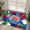 Blackburn Rovers Football Design Crystal Velvet Carpet Cozy Non?Slip Printed Rug For Bedroom Living Room Entrance