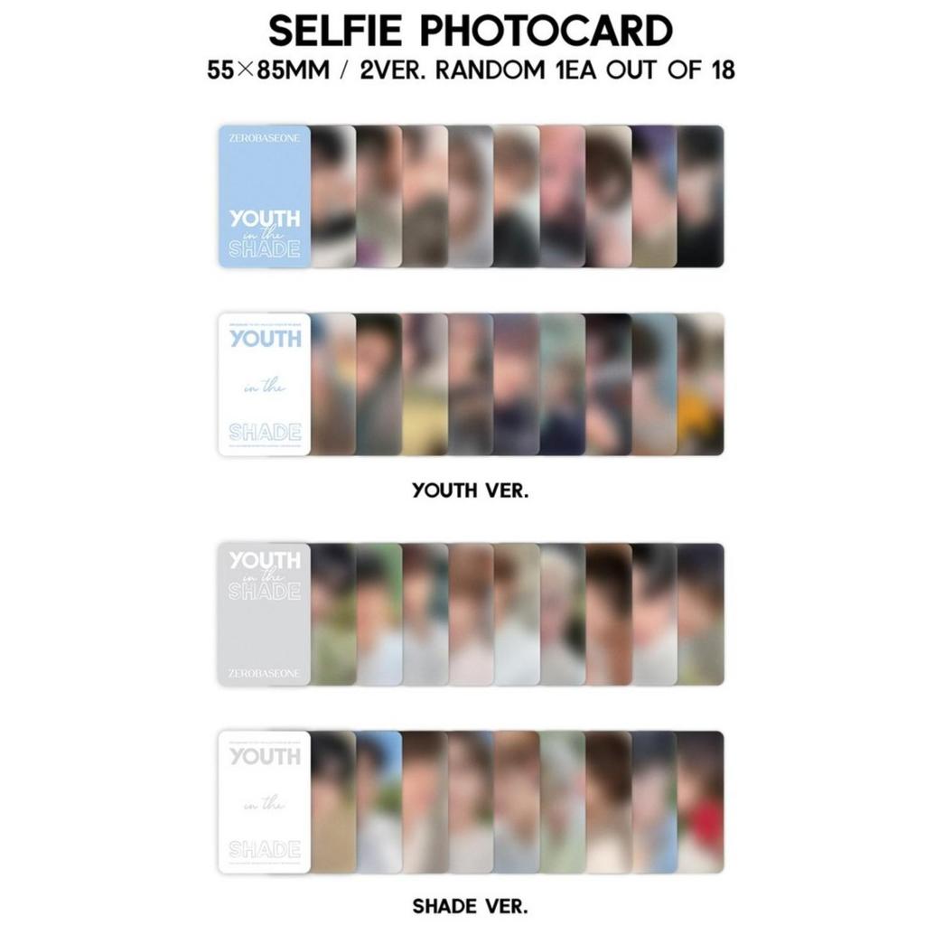 Zero Base One Album Jebe One ZB1 Youth In the Shade [2 Types In 1 Set]