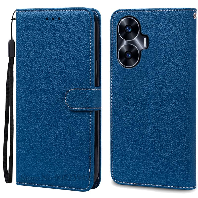 For Realme C55 Case Leather Flip Wallet Cover For Realme C55 Case Book Protective Cover Coque Fundas Shell