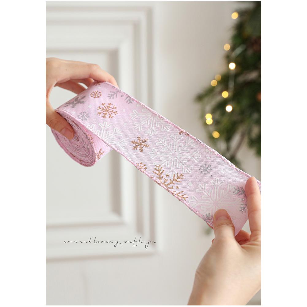 Einfach zu verwendendes Weihnachtsband Dekorative Schleife Baumschmuck Festliche Atmosphäre