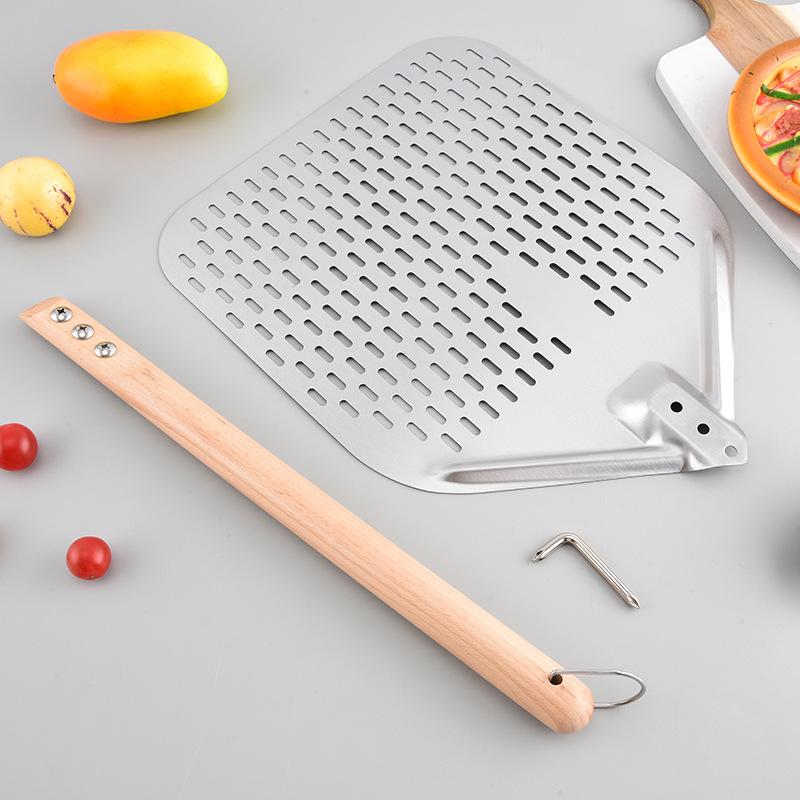Detachable Stainless Steel Pizza Peel for Baking and Cake Flipping