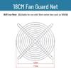 12cm Stainless Steel Industrial Dustproof Cooling Fan Protection Net