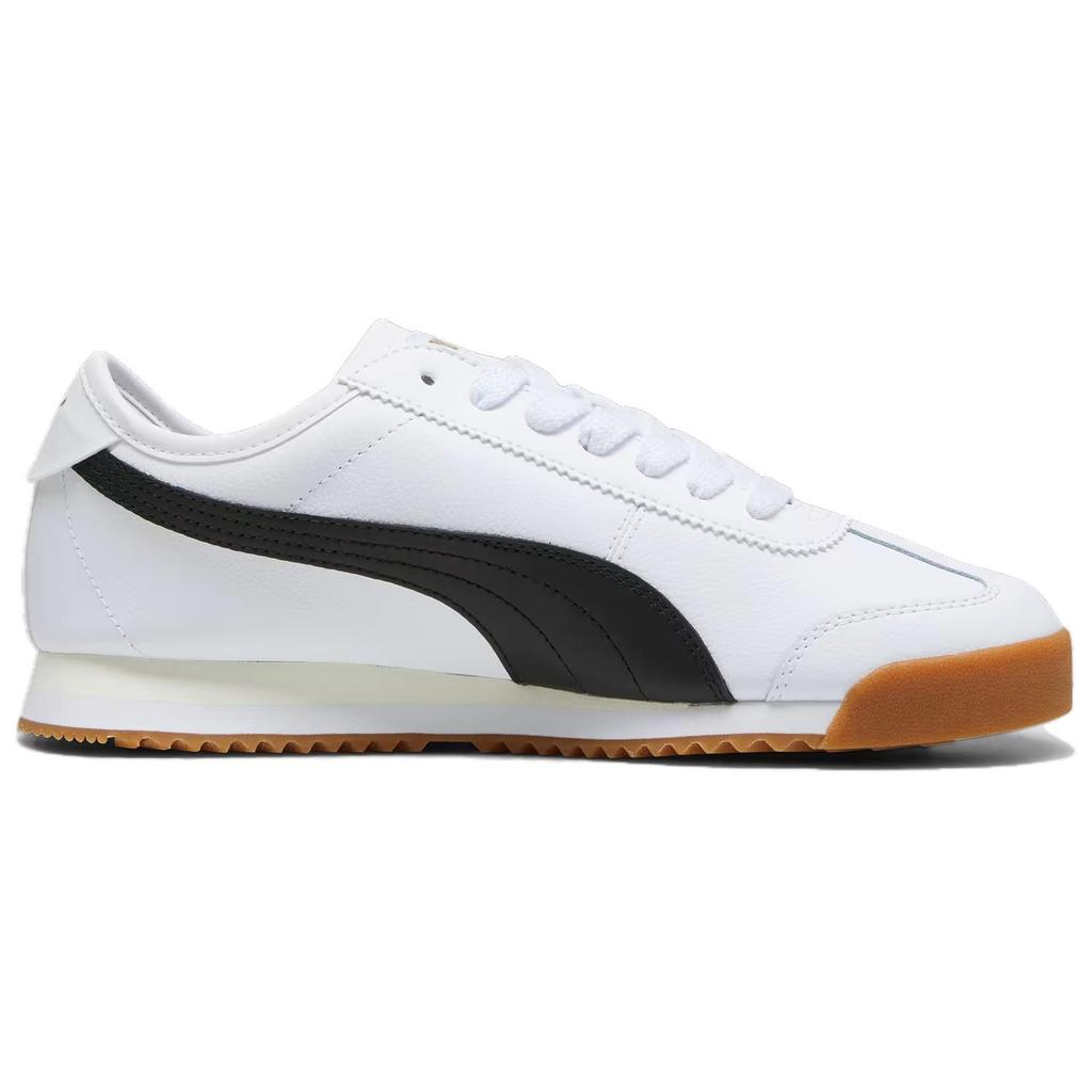 New PUMA Roma Low Top Casual Shoes Men's White Black 398634-08