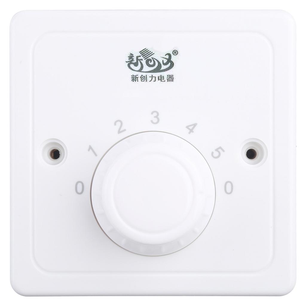 5 Stufen Einstellbarer Deckenventilator Geschwindigkeitsregler Schalter Wandregler Schalter Elektronik Mechanischer Drehschalter