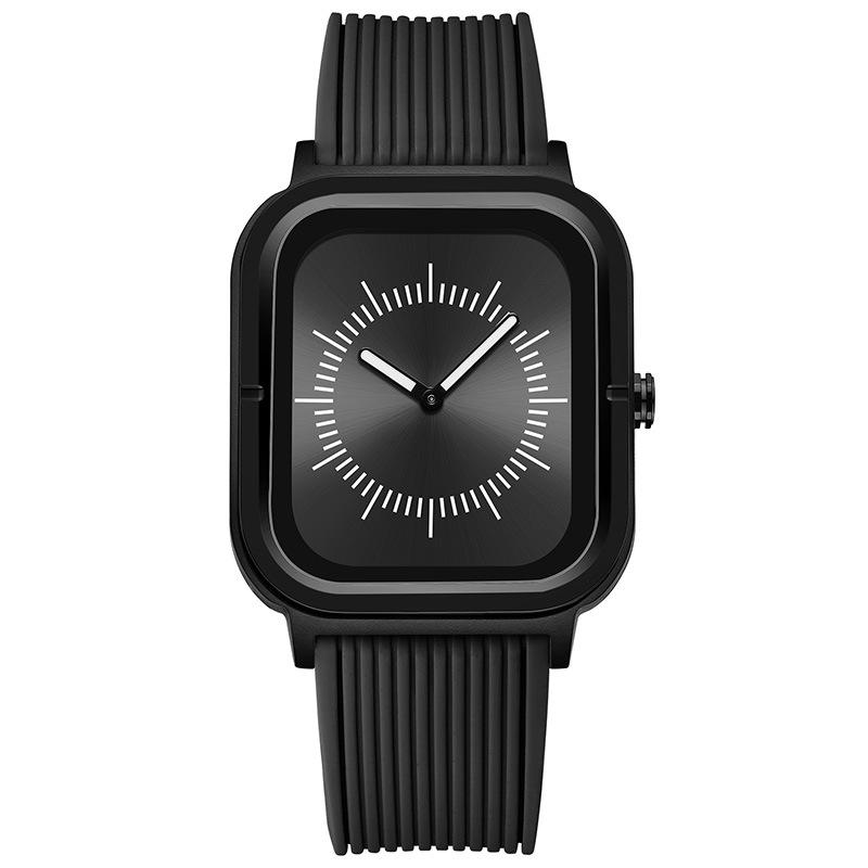 Топ Новые Квадратные Водонепроницаемые Кварцевые Часы Мужские и Женские Одинаковый Стиль Студенческие Силиконовый Ремешок Светящиеся Модные Электронные Часы