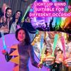 Lewtemi 60 Pack Fiber Optic Wand Glow Wand LED Light Up Wand Bulk with 3 Flashing Models Flashing Sticks with Included Batteries for Birthday Party