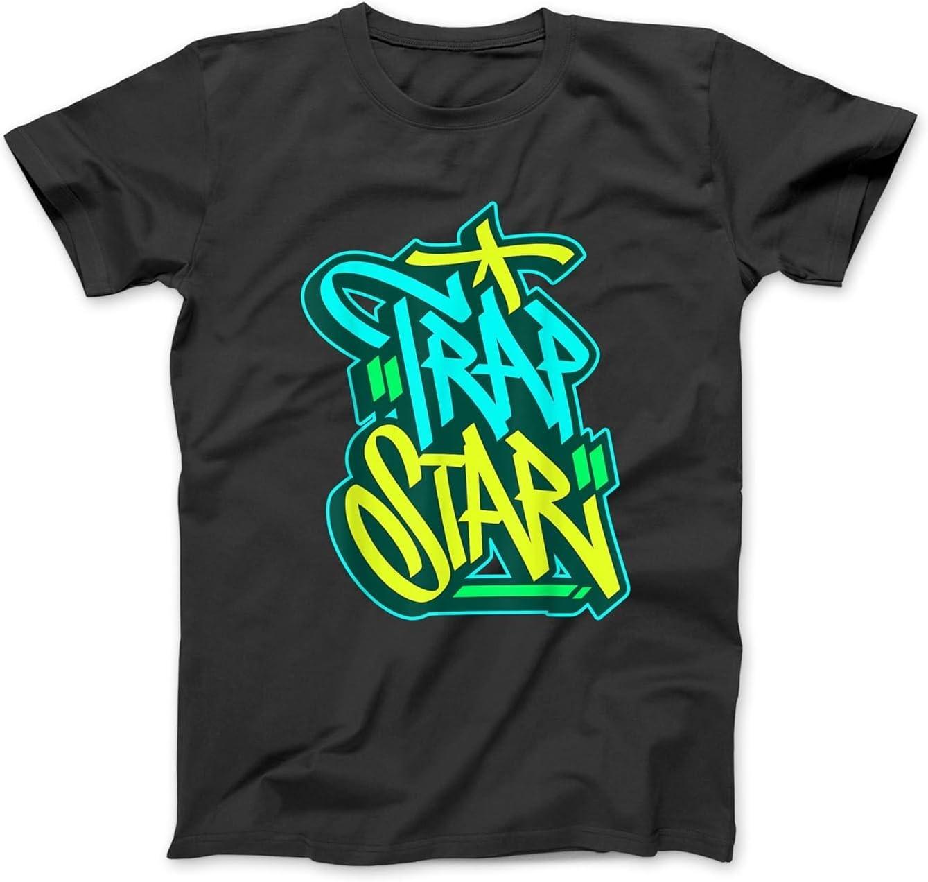 Trap Star Художник граффити Уличное искусство Граффити Тег Городская Футболка Толстовка Худи для Мужчин Женщин Детей Сделано в Канаде Черный S