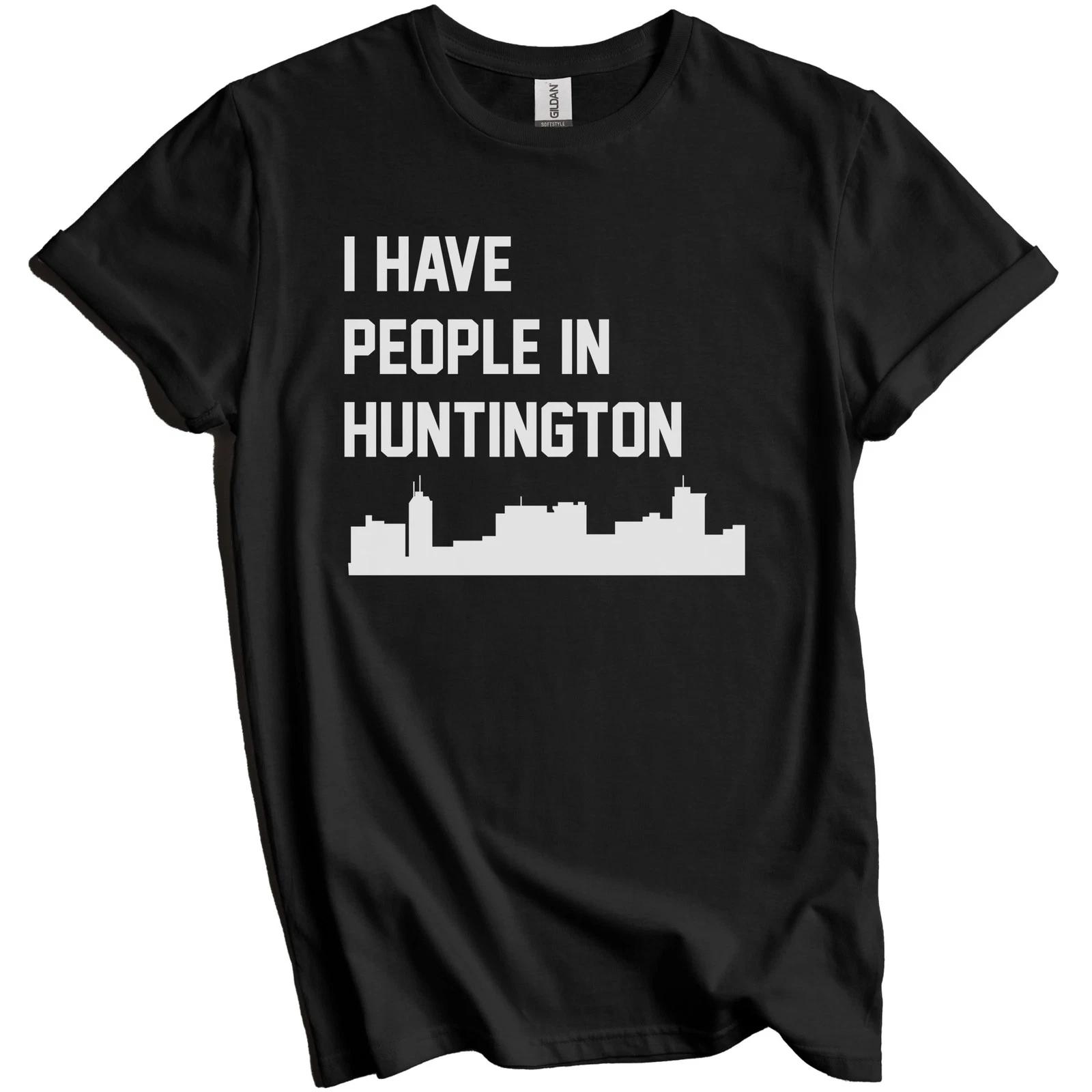 I Have People In Huntington West Virginia Skyline T-Shirt S