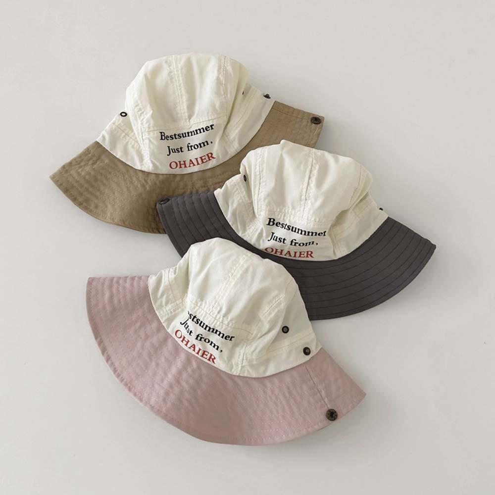Comfortable Candy Color Bucket Cap Korean Style Quick-dry Fisherman Hat Summer Kid Sun Hat Spring