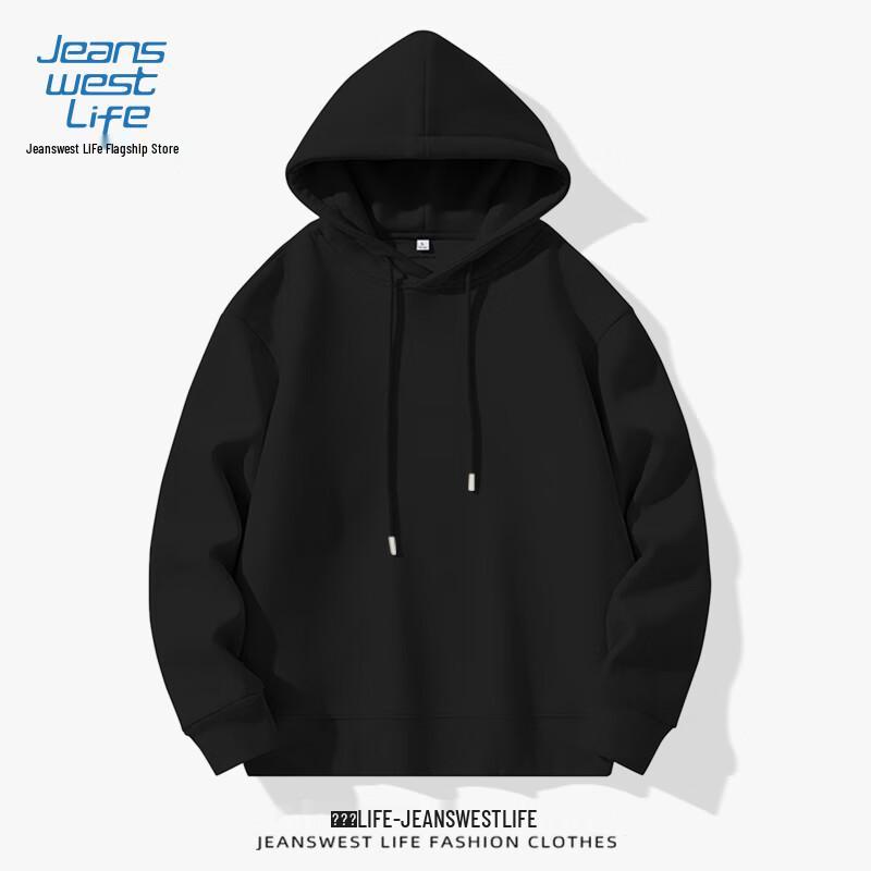 JEANSWEST LIFE Men's 320g Heavyweight Hooded Sweatshirt