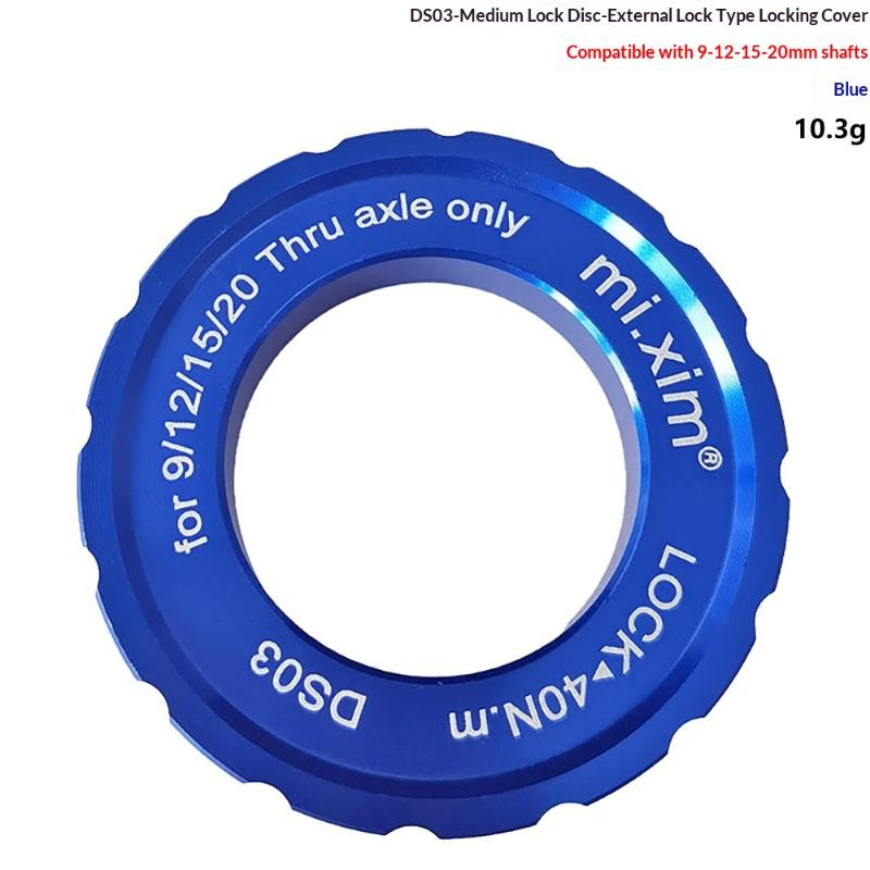 

Bike Center Locking Rings Centerlock Lockring Center Lock Wheelset Hub Shaft Disc Rotor-Lock Ring Lock Cover синій