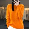 Women's Clothing Sweater Spring and Autumn Knitted Hollow Top Merino Wool O-Neck Pullover Cashmere Sweater