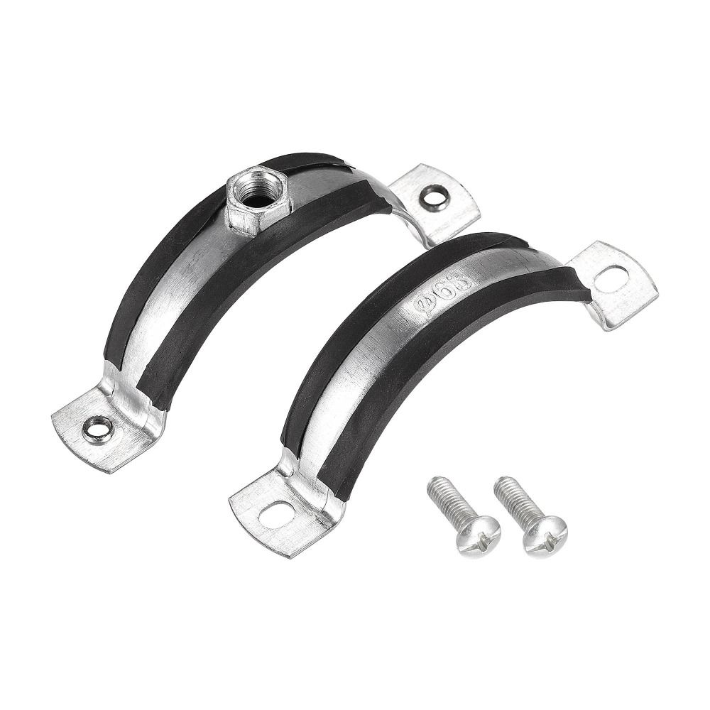2pcs M8 Mounting Screws Adjustable Pipe Support Clamp Galvanized Iron PPR Iron Pipe Clamp  PVC