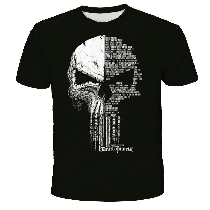 Cool Streetwear Short Sleeve T-Shirt, Skull Flame Graphic, Stylish and Unique