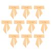10pcs Chair Sashes Exquisite Reusable Chair Bows for Hotel Weddings Meetings Chair Decoration