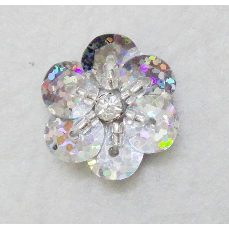 Hand-Sewn Sequin Flower Patches for Clothing, Hats, Bags, and Hair Accessories