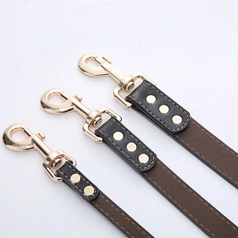 Dog Leash Harness Leather Lead 120cm Puppy Walking Running Leashes Training Rope Belt For Small Medium Large Dogs Pet Supplies