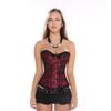 European Palace Style Lace Steel Buckle Boned Corset Body Shaper