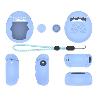 Silicone Cover with Thumb Grips & Lanyard Game Console Protective Cover Shockproof Shell for Tamagotchi Paradise Accessories