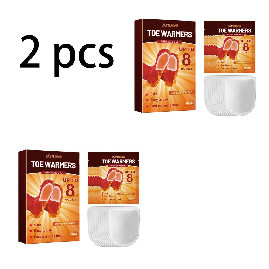 Jaysuing Foot Warmer (5 Pairs Per Box), Long-lasting Warmth for Winter, Portable Rapid Heating, Keeps Feet Warm, 10 Pieces