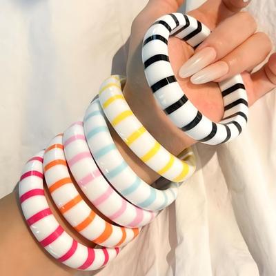 Resin Acrylic Bracelets Wristband Boho Bracelets Fashion Geometric Bracelets Women