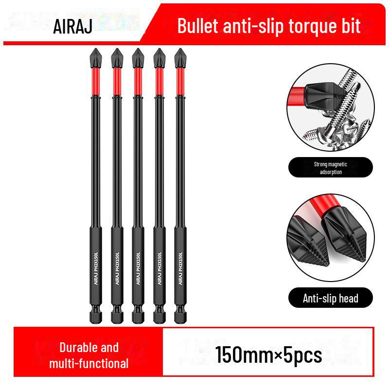 Magnetischer Kreuzschraubendreherkopf aus Wolframstahl, rutschfest, schlagfest, elektrisches Handwerkzeug mit hoher Härte