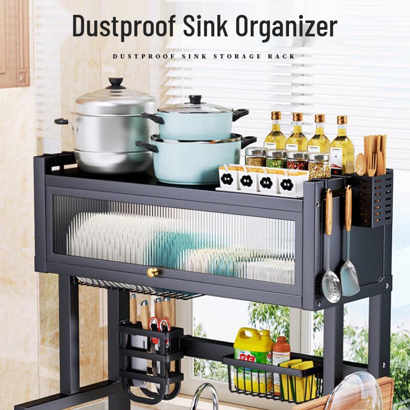 Kitchen Countertop Storage & Drain Rack