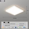 LED Full Spectrum Ceiling Light - Modern Minimalist Design for Living, Dining, and Bedroom Spaces