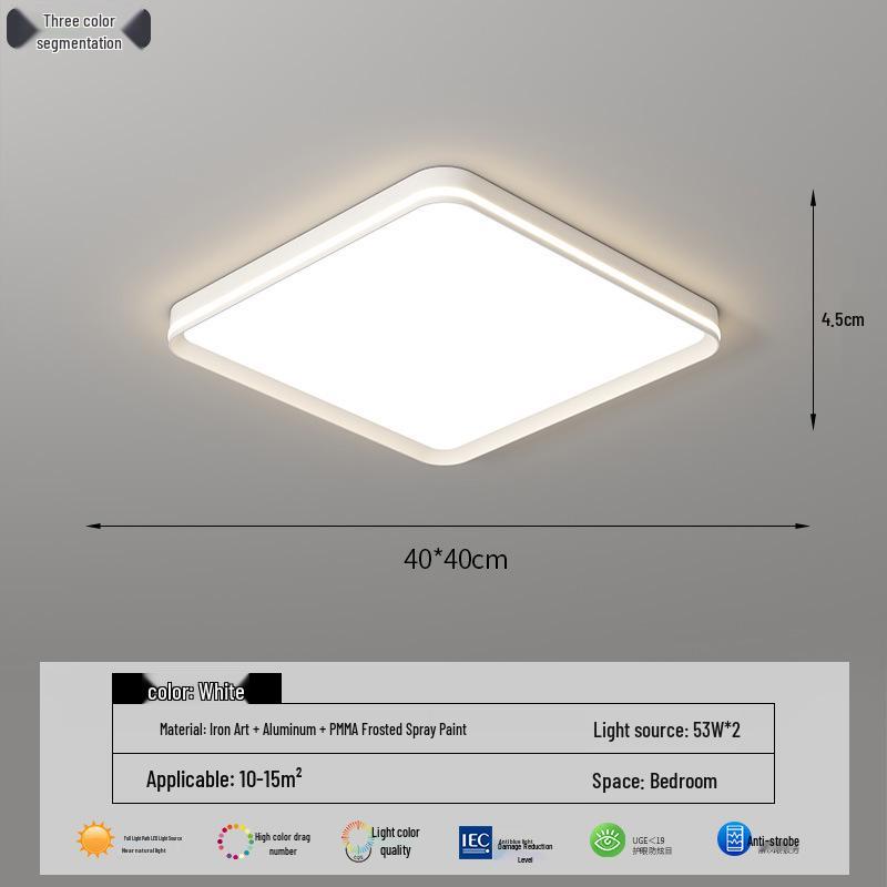 LED Full Spectrum Ceiling Light - Modern Minimalist Design for Living, Dining, and Bedroom Spaces