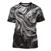 T-shirt met Bolletjespatroon Gitaar Sterren 3D-print Rond Hals T-shirts Voor Mannen 2024 Zomer Nieuwe Streetwear Kleding Losse T-shirts
