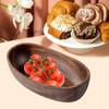 Rustic Wood Tray Decorative Bowl Candle Holder Storage Organizer for Bathroom Keys Centerpieces Supplies
