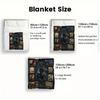 Prehistoric Creatures 2D Flat Pattern Flannel Blanket, High Quality All Seasons, Home Decor, Warmth and Comfort, Perfect for Christmas Gifts.