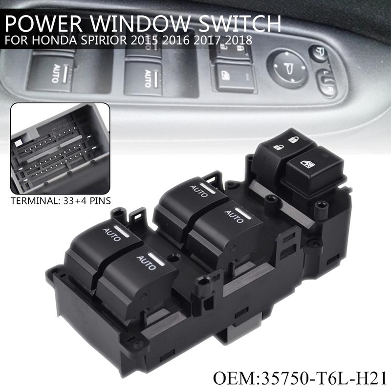 For Honda Spirior 2015-2018 Auto Power Window Control Switch Lifting Front Left 35750-T6L-H21 Door Lock Car Parts