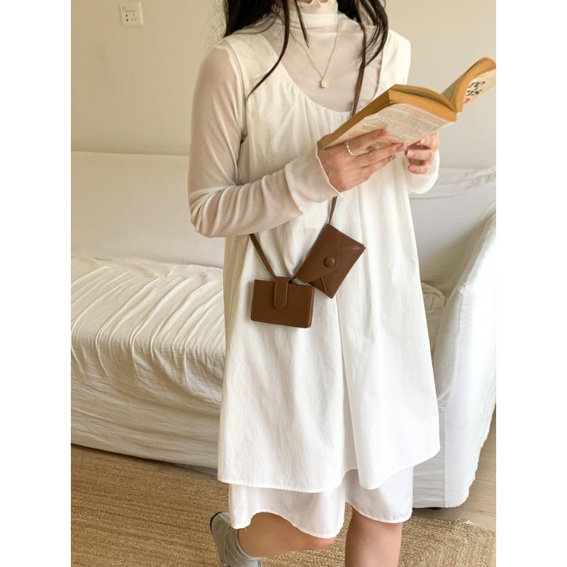 Мини-кошелек для мелочи модный трендовый кардхолдер в стиле конверта новый простой мини-мессенджер два-в-одном 2898₽