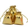 50 Stück Schmuckverpackung Stoffbeutel Gold Silber Tuch Kordelzug Geschenkverpackungsbeutel 7x9cm 9x12cm Hochzeitsgeschenk Aufbewahrungsbeutel