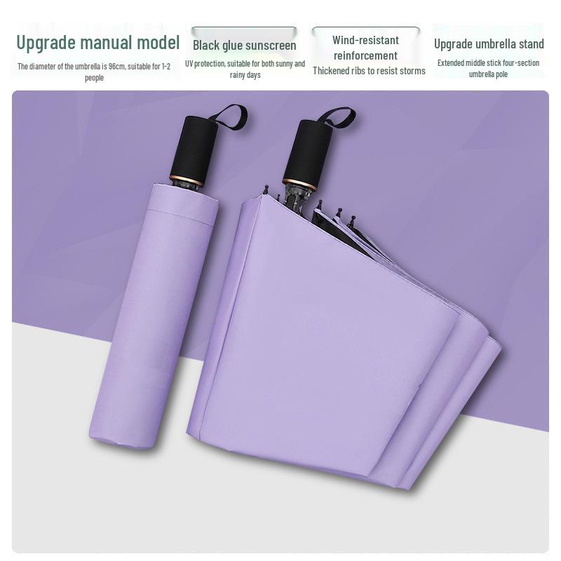 24-Rib Windproof Sun Protection Umbrella for Rain or Shine, Customizable Advertising Umbrella