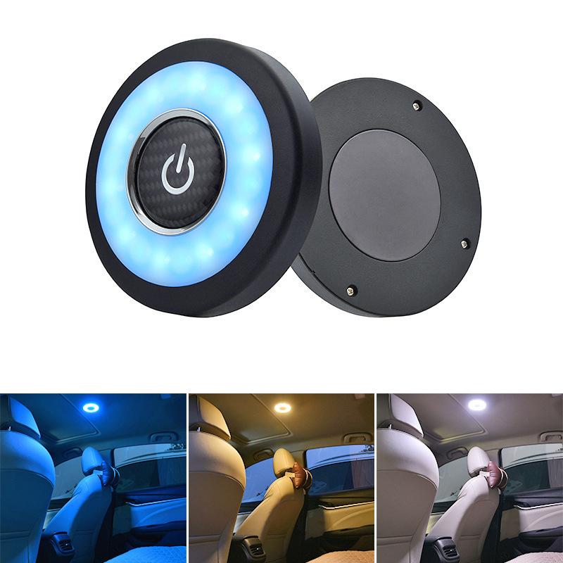 Rechargeable Car LED Interior Light Wireless Touch Control Reading Lamp Auto Ceiling Door Foot Trunk USB Bulb Auto Night Light